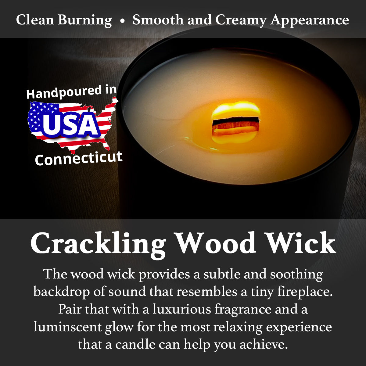Refashioned Hippie Custom Crackling Wood Wick Scented Candle