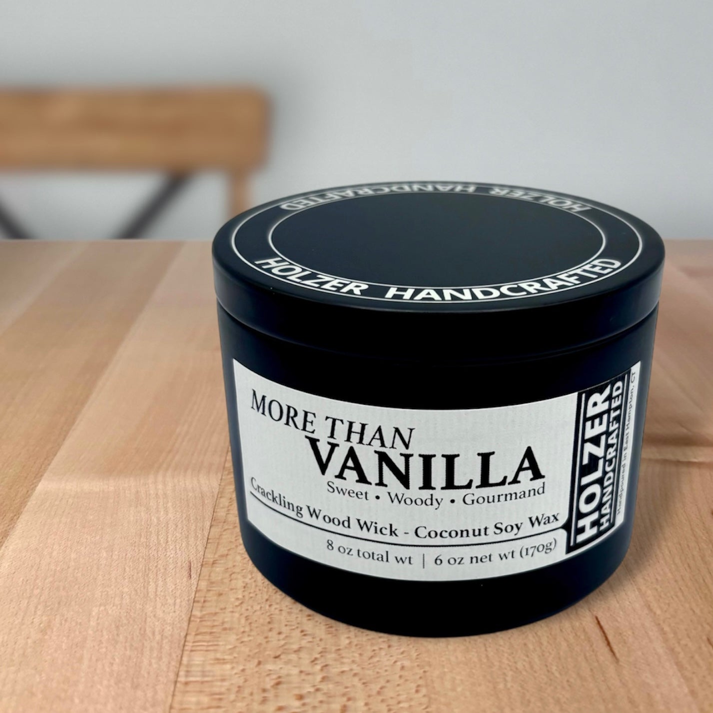 More Than Vanilla Crackling Wood Wick Candle