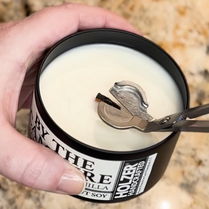 Candle Wick Trimmers, Brushed Silver Finish