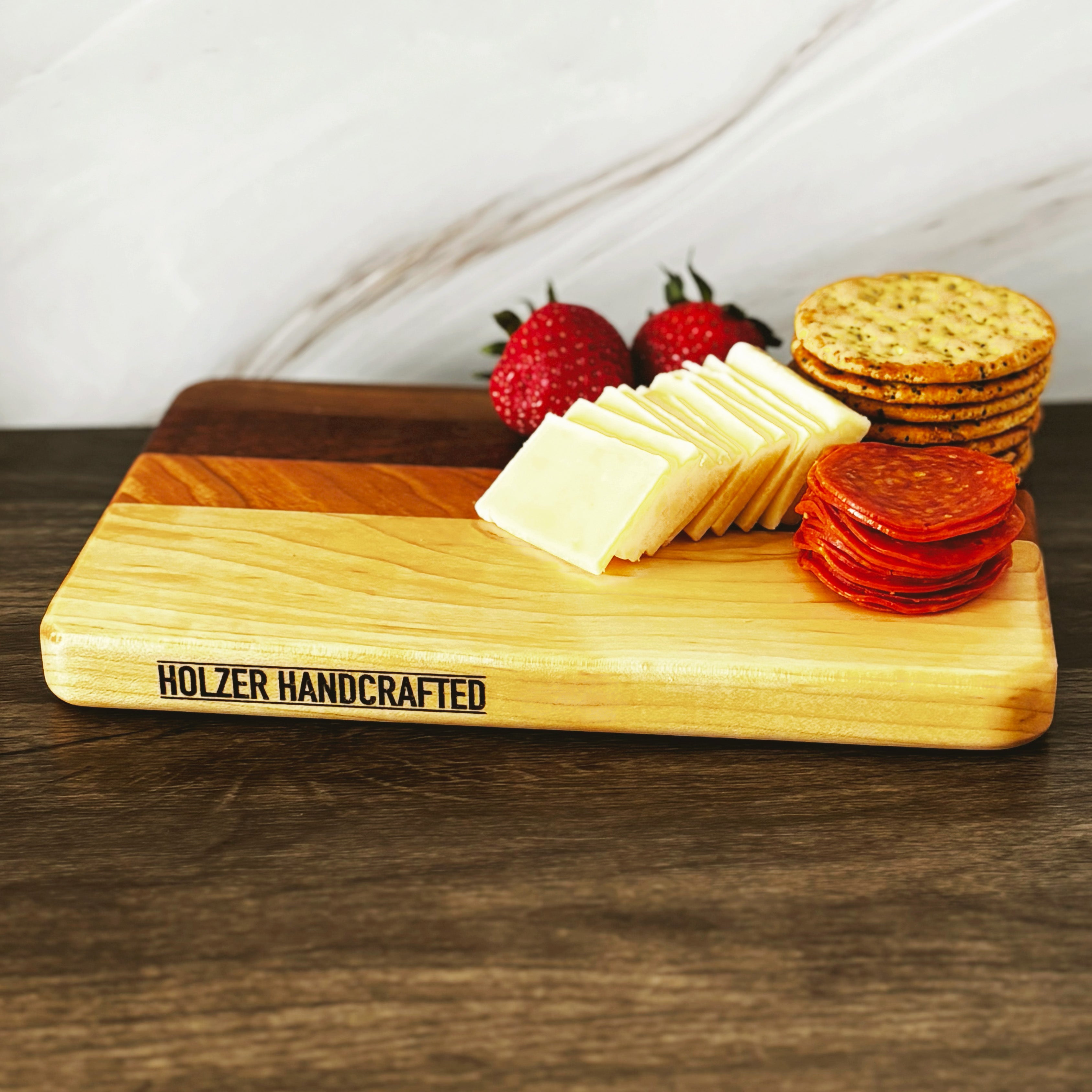 Hardwood Cutting Board, Reversible, 9x6 Cheese Board – Holzer