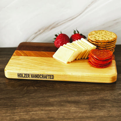 Hardwood Cutting Board, Reversible, 9x6 Cheese Board
