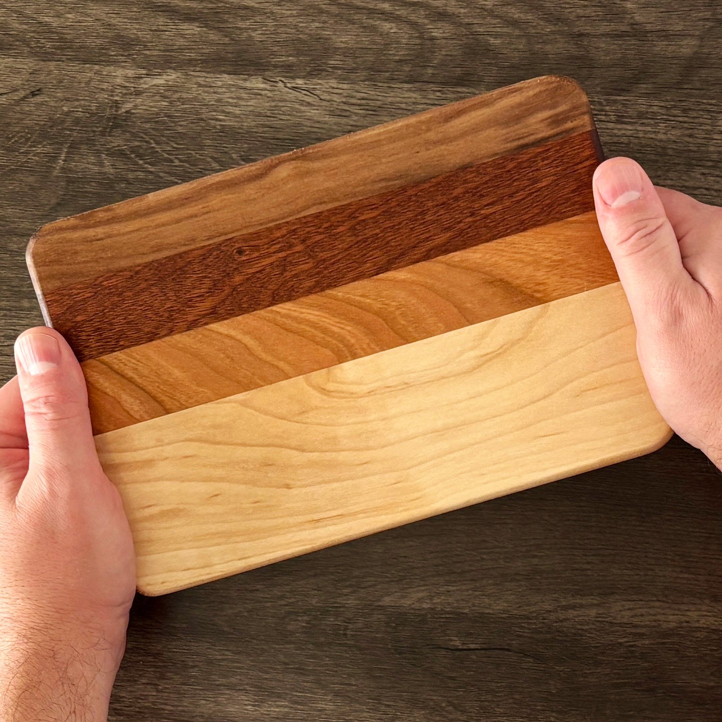 Hardwood Cutting Board, Reversible, 9x6 Cheese Board