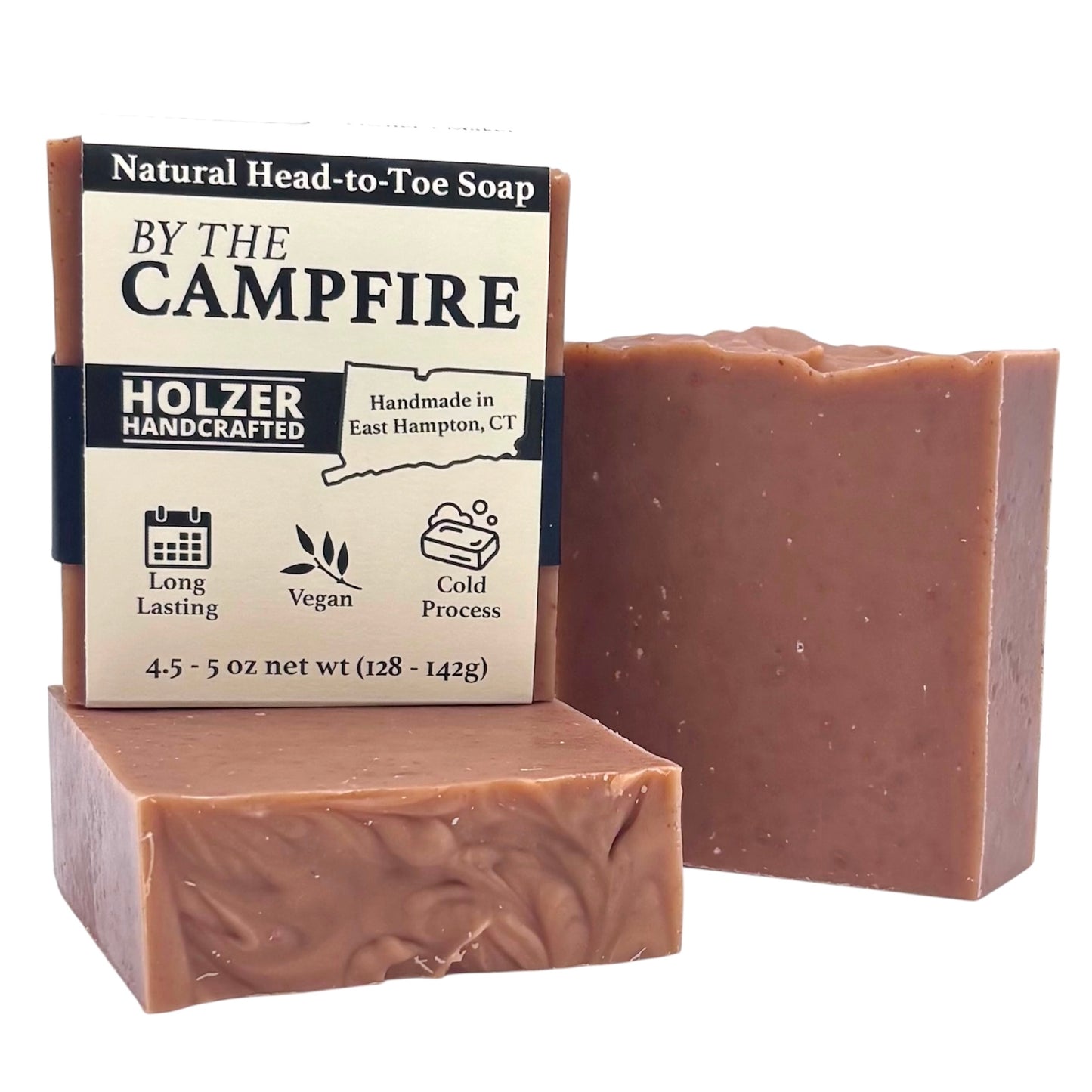 By The Campfire - Natural Head to Toe Soap Bar - Birch + Cacoa + Vanilla