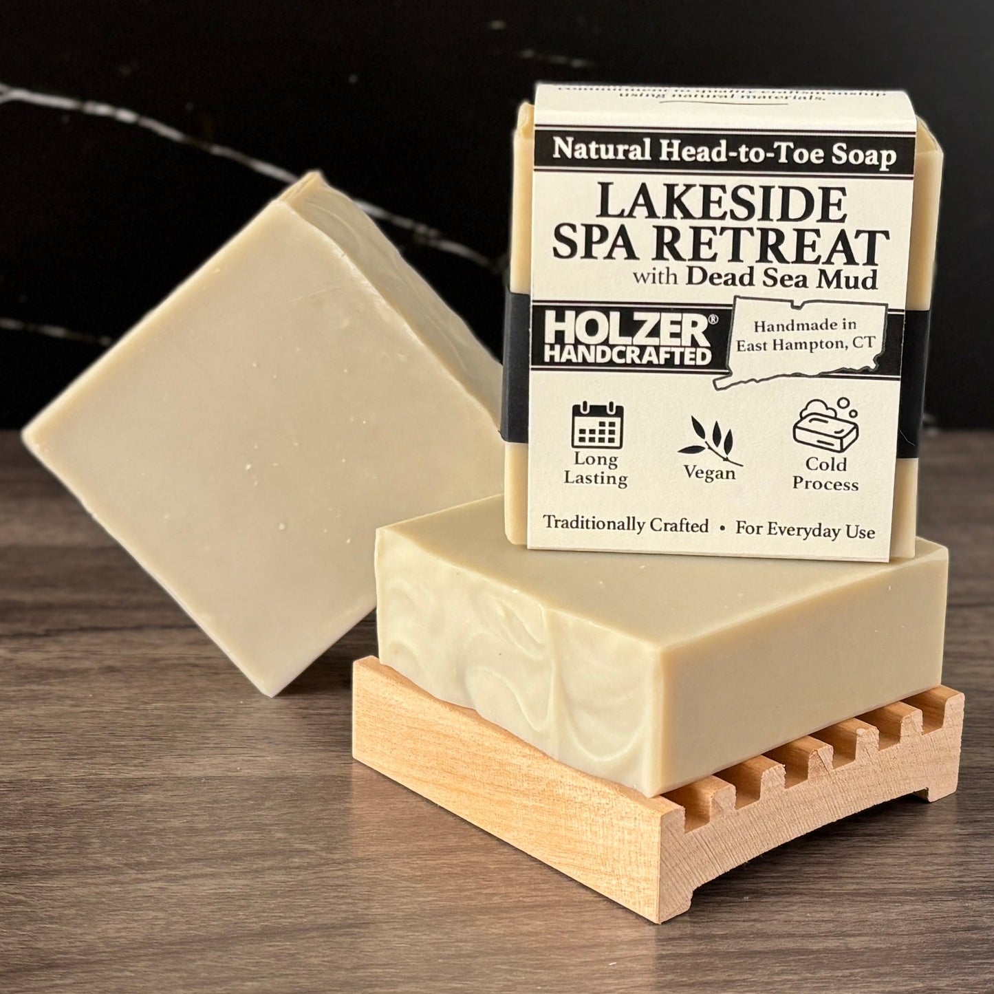 Lakeside Spa Retreat - Natural Head to Toe Soap - 4.5oz Bar - Driftwood + Juniper + Vetiver