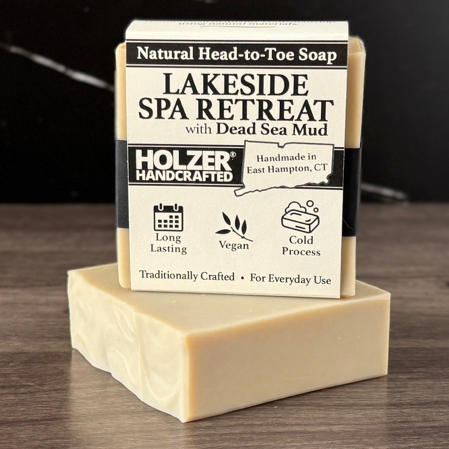 Lakeside Spa Retreat - Natural Head to Toe Soap - 4.5oz Bar - Driftwood + Juniper + Vetiver