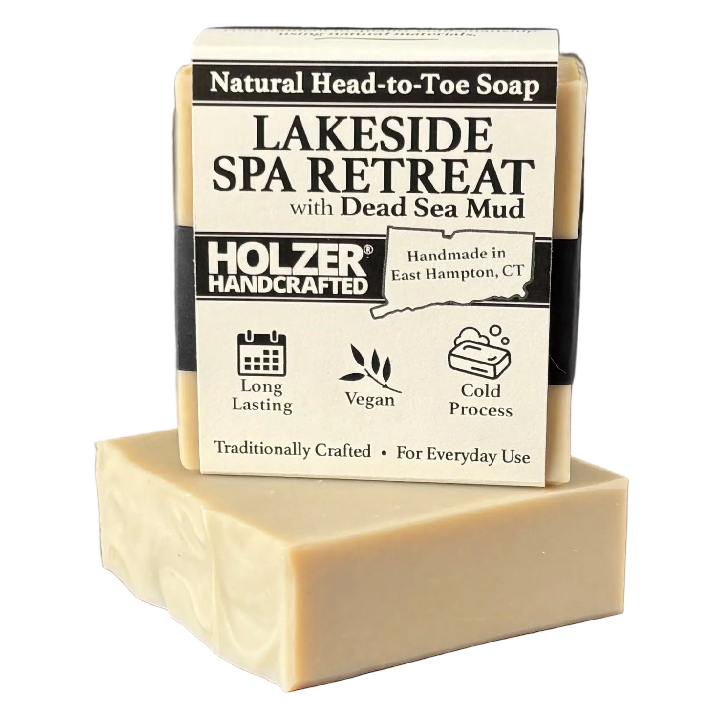 Lakeside Spa Retreat - Natural Head to Toe Soap - 4.5oz Bar - Driftwood + Juniper + Vetiver