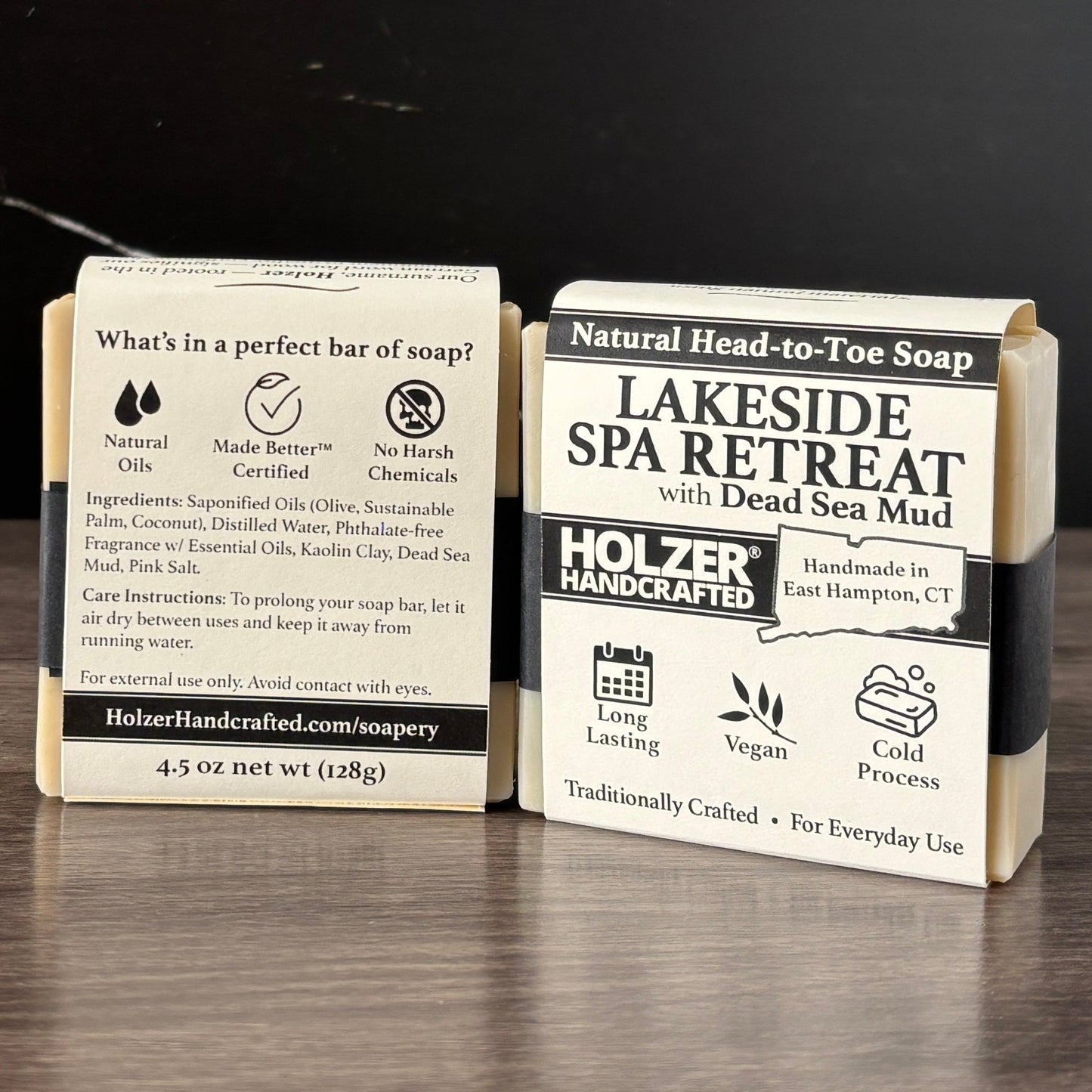 Lakeside Spa Retreat - Natural Head to Toe Soap - 4.5oz Bar - Driftwood + Juniper + Vetiver