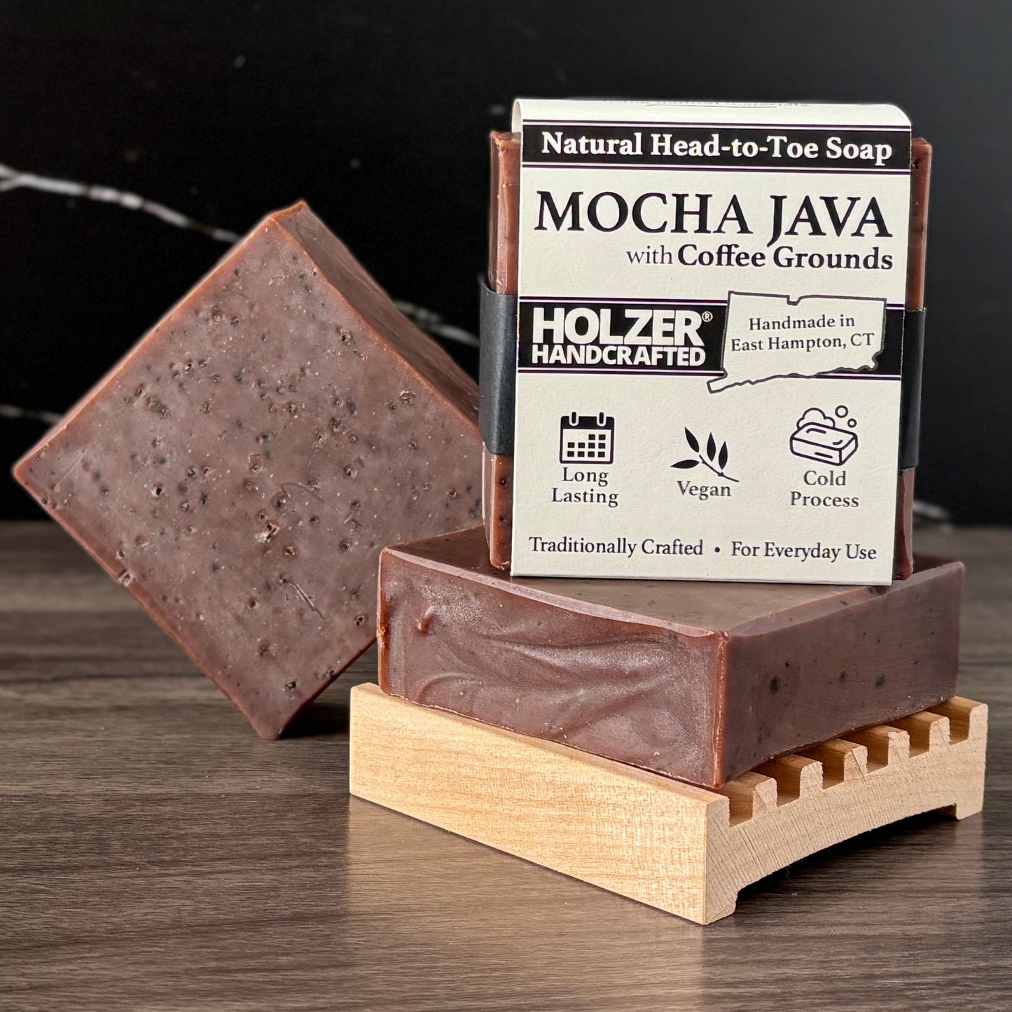 Mocha Java - Natural Exfoliating Head to Toe Soap - 4.5oz Bar