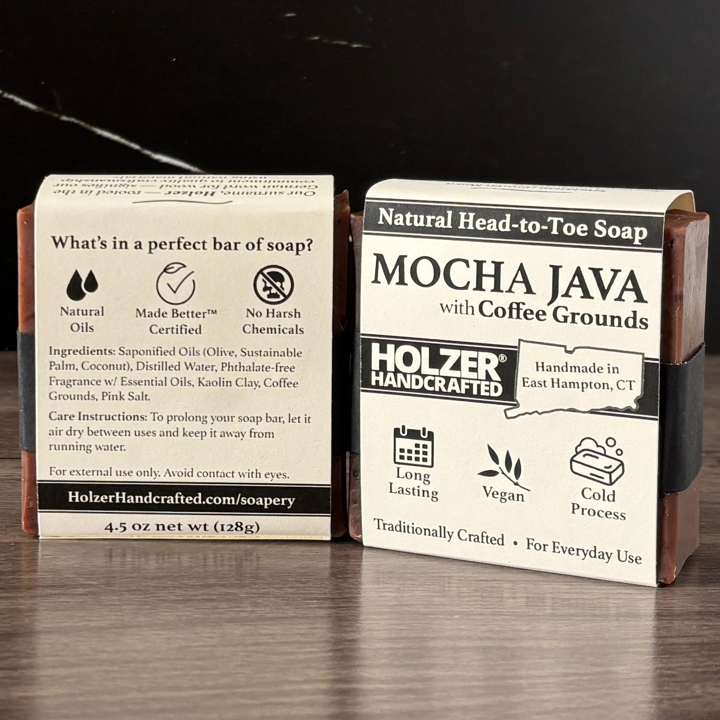 Mocha Java - Natural Exfoliating Head to Toe Soap - 4.5oz Bar