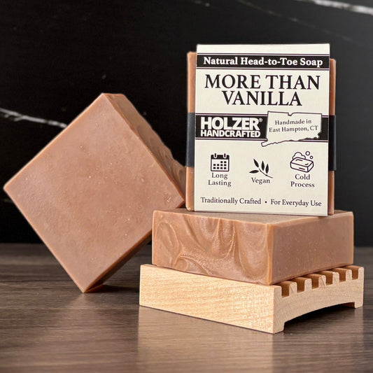 More Than Vanilla - Natural Head to Toe Soap - 4.5oz Bar -  Vanilla + Santal + Shea Butter