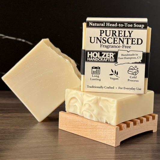 Purely Unscented - Natural Head to Toe Soap - 4.5oz Bar - Fragrance-free