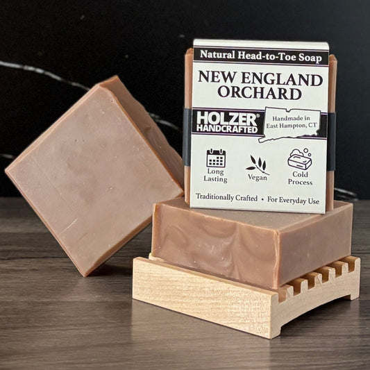 New England Orchard - Natural Head to Toe Soap - 4.5oz Bar - Apple + Clove + Honey