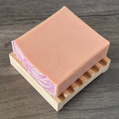 Sparkling Champagne - Natural Head to Toe Soap - 4.5oz Bar - Prosecco + Raspberries