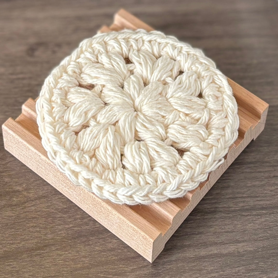 100% Cotton Crocheted Face Cleansing Pad - Reusable and Eco-Friendly