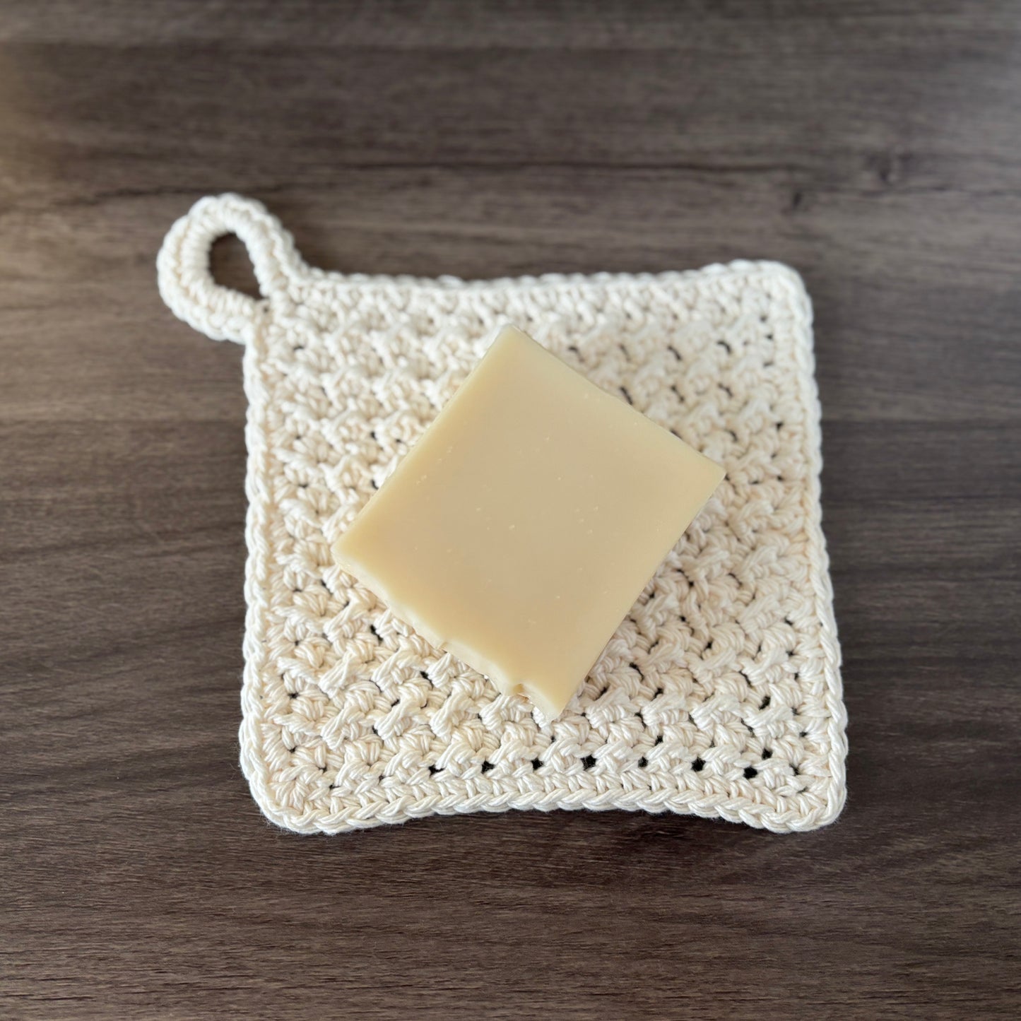 100% Cotton Crocheted Wash Cloth - Reusable and Eco-Friendly