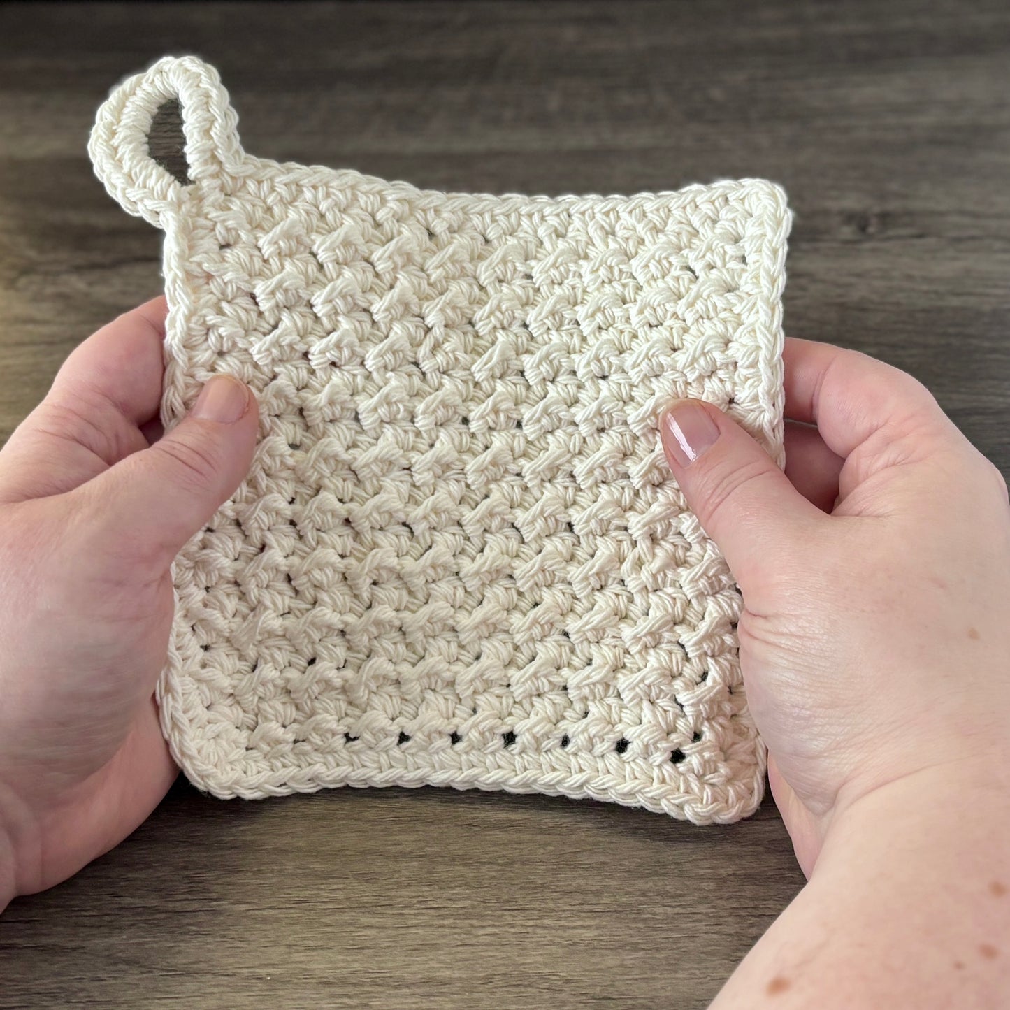 100% Cotton Crocheted Wash Cloth - Reusable and Eco-Friendly