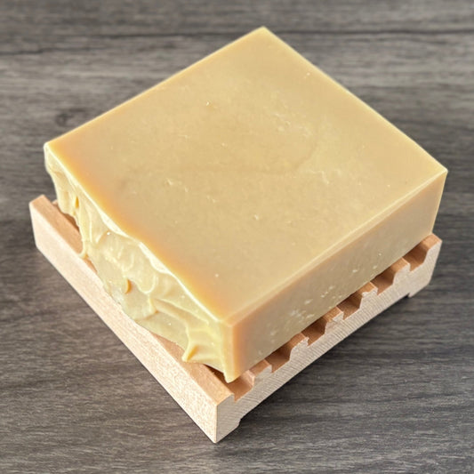 Woodland Lodge - Natural Head to Toe Soap - 4.5oz Bar - Brandy + Leather + Oak