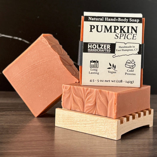 Pumpkin Spice - Natural Head to Toe Soap - 4.5oz Bar - Pumpkin + Warm Spice