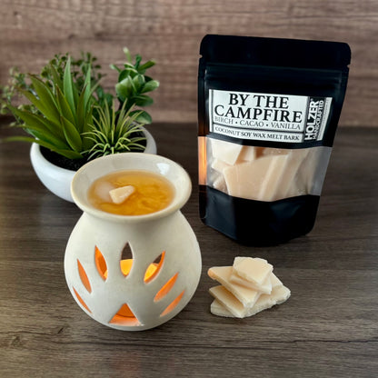 By The Campfire - Birch + Cacao + Vanilla Scented Wax Melt Bark in Resealable Pouch