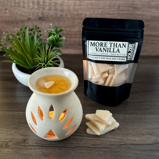More Than Vanilla - Vanilla + Santal + Shea Butter Scented Wax Melt Bark in Resealable Pouch