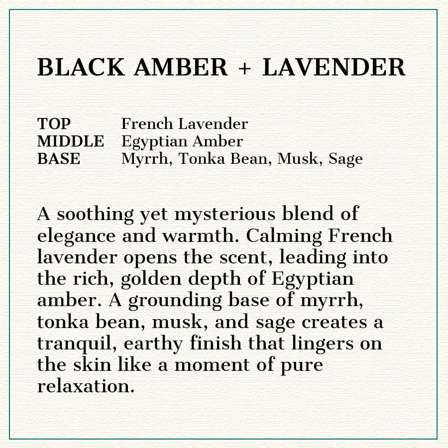 Black Amber + Lavender - Natural Head to Toe Soap - 4.5oz to 5oz Bar