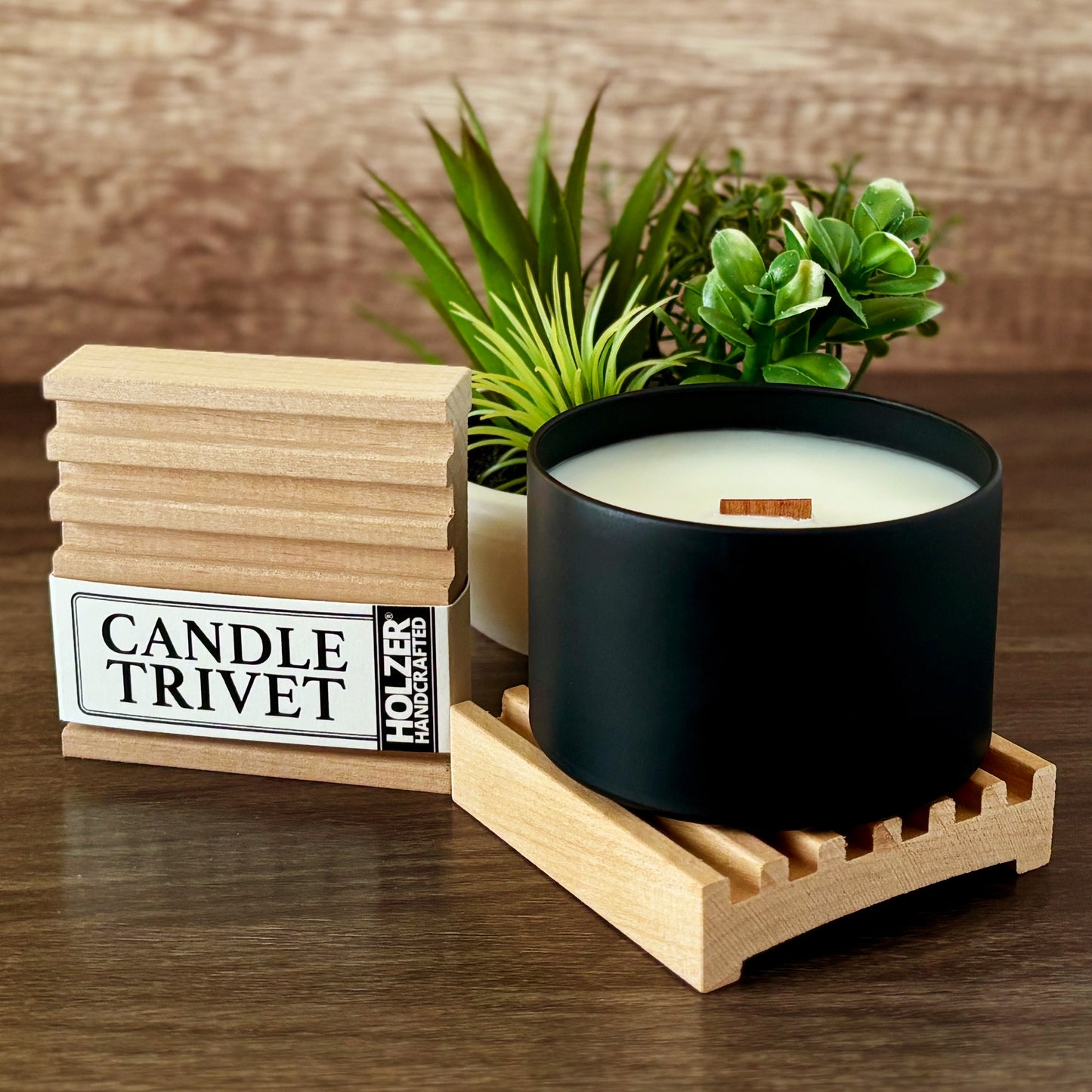 Handcrafted Hardwood Candle Trivet