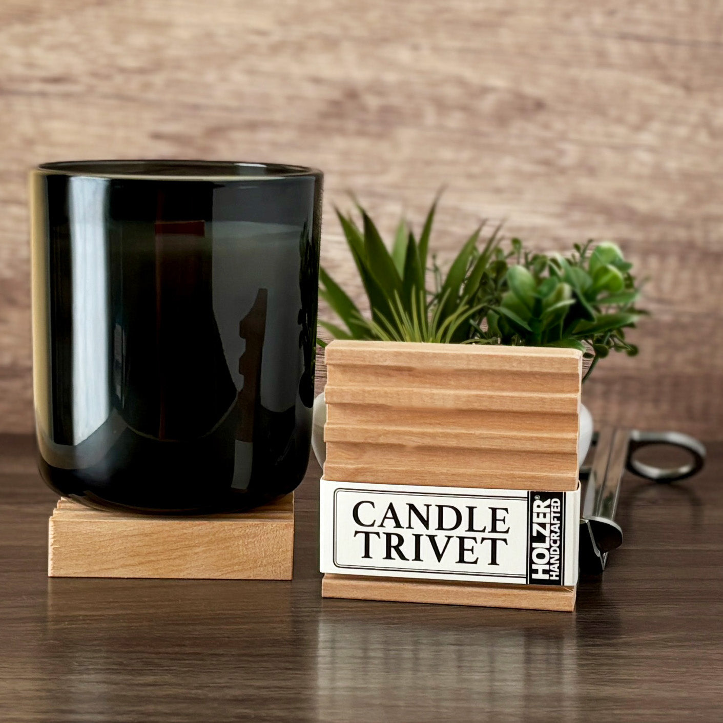 Handcrafted Hardwood Candle Trivet – Holzer Handcrafted