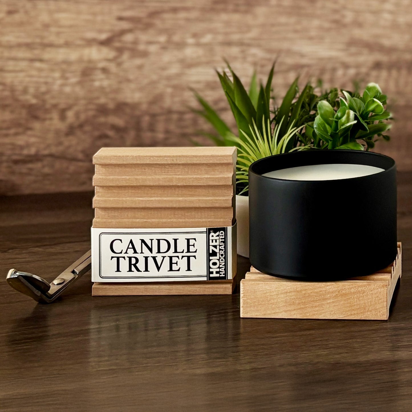 Handcrafted Hardwood Candle Trivet