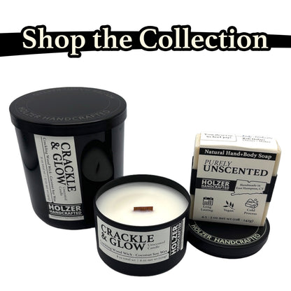 Crackle & Glow Unscented Crackling Wood Wick Candle