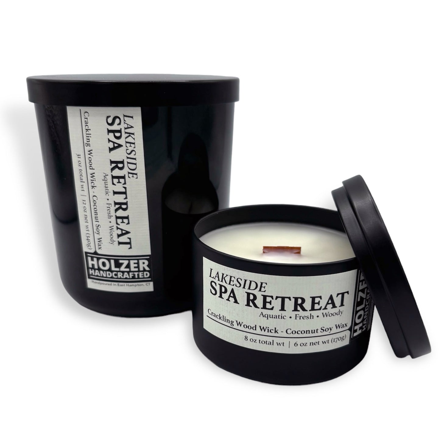 Lakeside Spa Retreat Crackling Wood Wick Candle