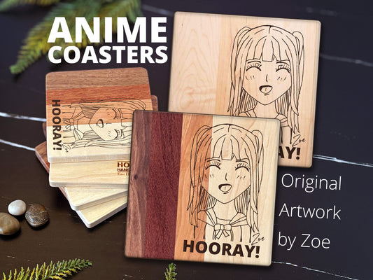 Anime Coasters, Special Edition, Hardwood