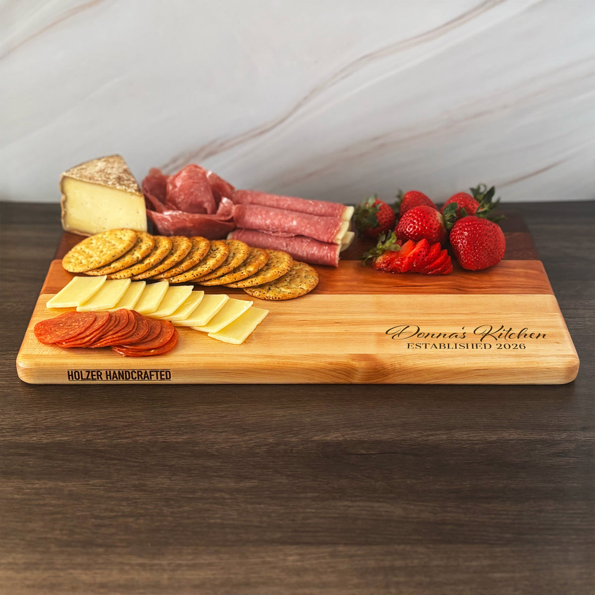 Personalized Cutting Board, Reversible, Custom Engraved Name Gift, 16x10