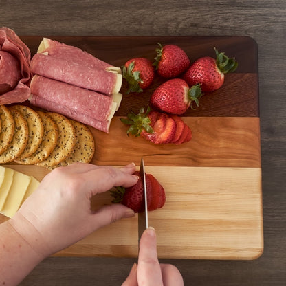 Personalized Couples Cutting Board, Reversible, Custom Name Engraved Gift, 16x10
