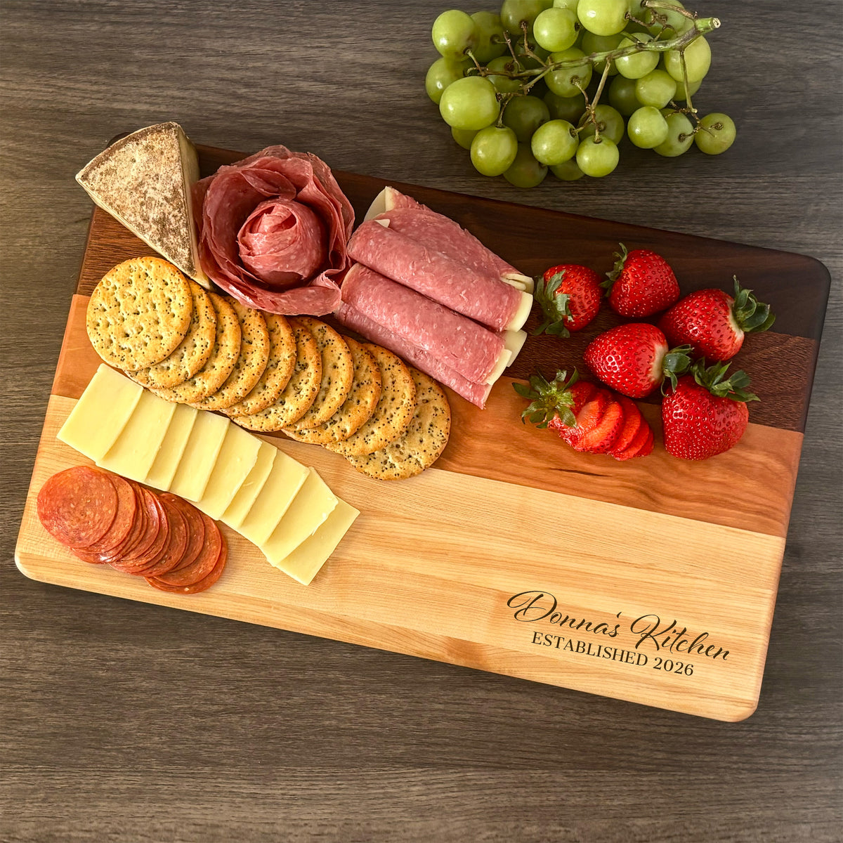 Personalized Cutting Board, Reversible, Custom Engraved Name Gift, 16x10