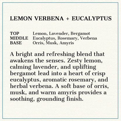 Lemon Verbena + Eucalyptus - Natural Head to Toe Soap - 4.5oz to 5oz Bar