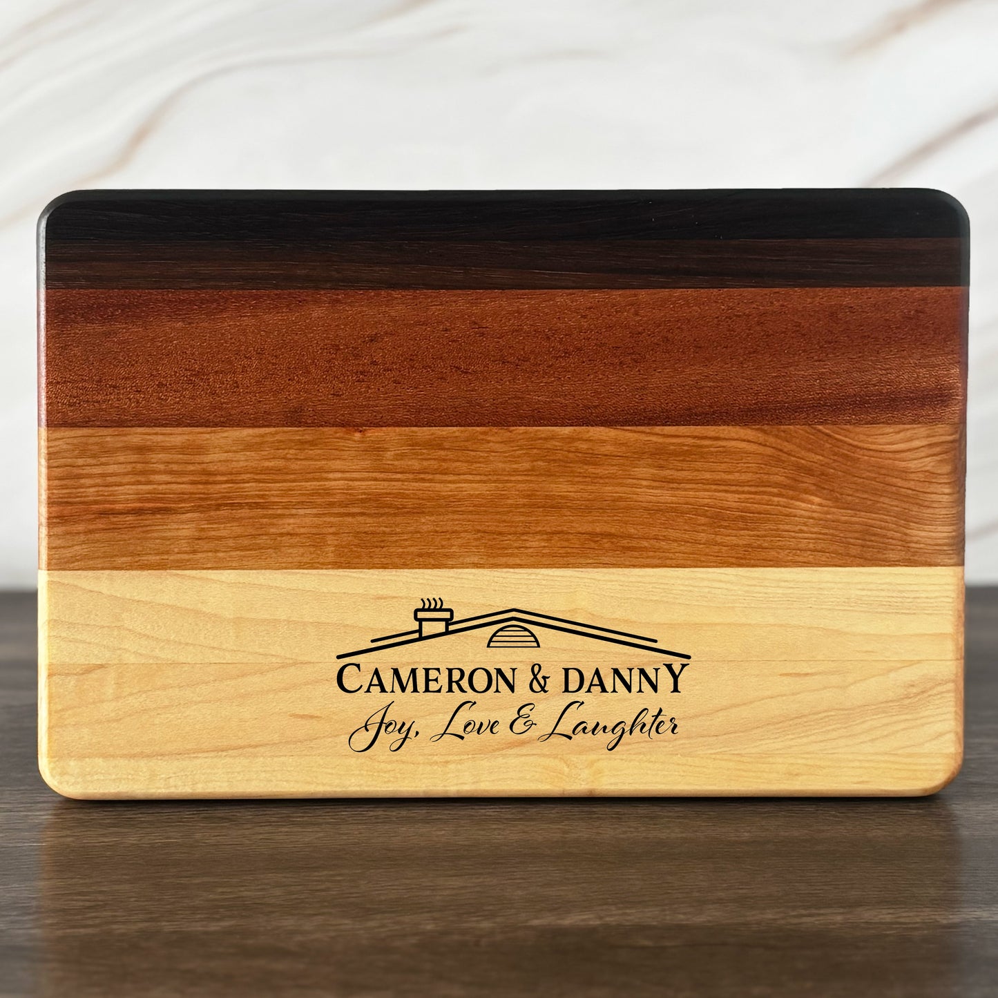 Personalized Housewarming Cutting Board, Reversible, Custom Engraved New Home Gift, 12x8
