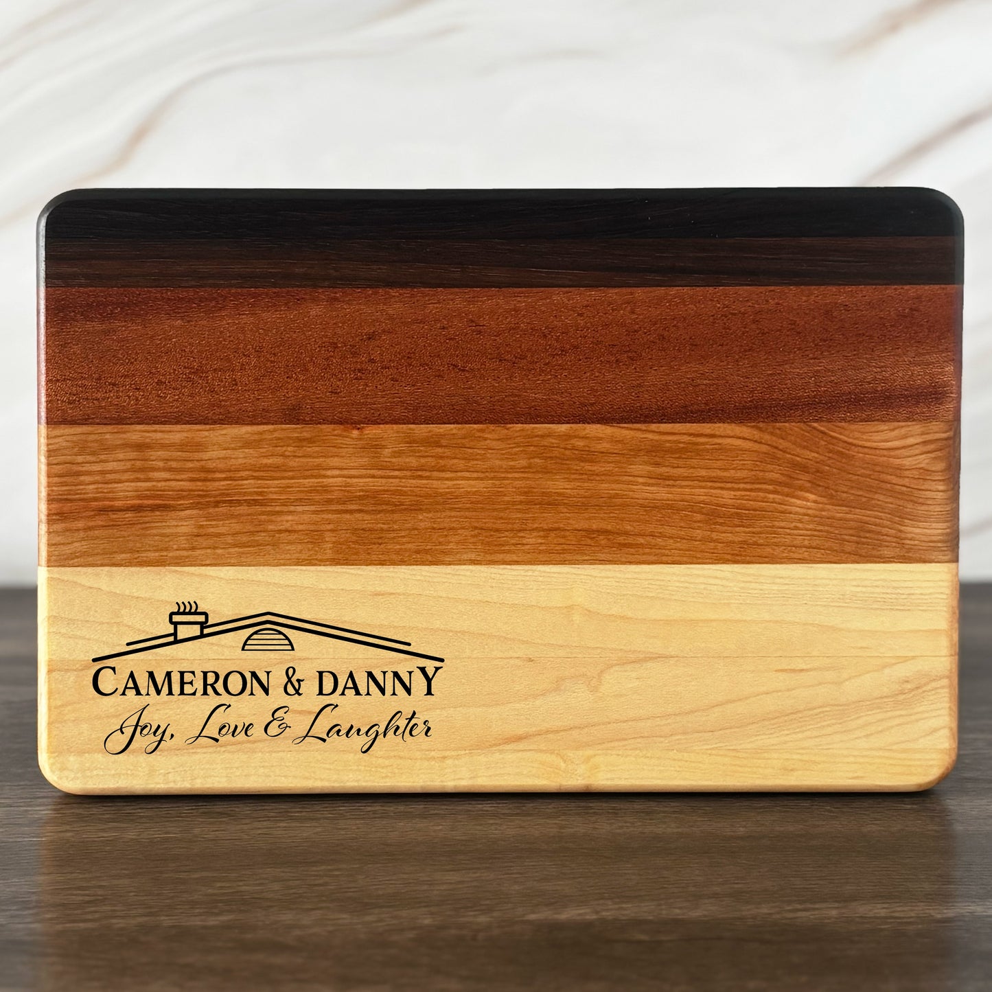 Personalized Housewarming Cutting Board, Reversible, Custom Engraved New Home Gift, 12x8