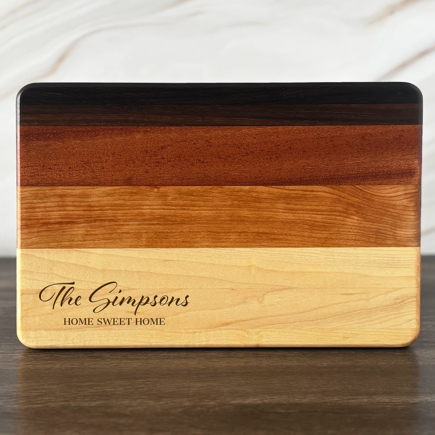 Personalized Cutting Board, Reversible, Custom Engraved Name Gift, 12x8