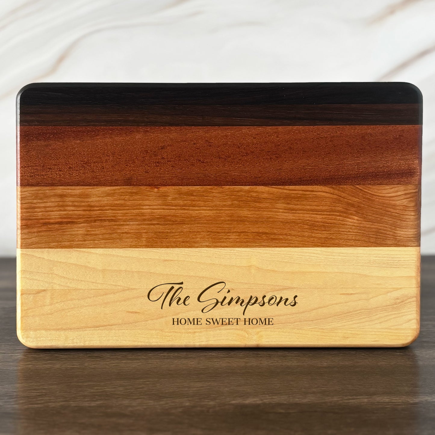 Personalized Cutting Board, Reversible, Custom Engraved Name Gift, 12x8