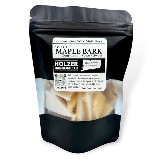 Sweet Maple Bark - Maple Chai + Vanilla Cream Scented Wax Melt Bark in Resealable Pouch
