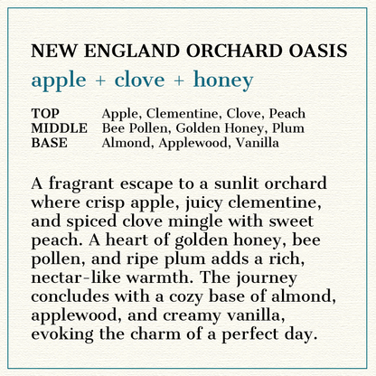 New England Orchard Oasis - Natural Head to Toe Soap - 4.5oz to 5oz Bar - Apple + Clove + Honey