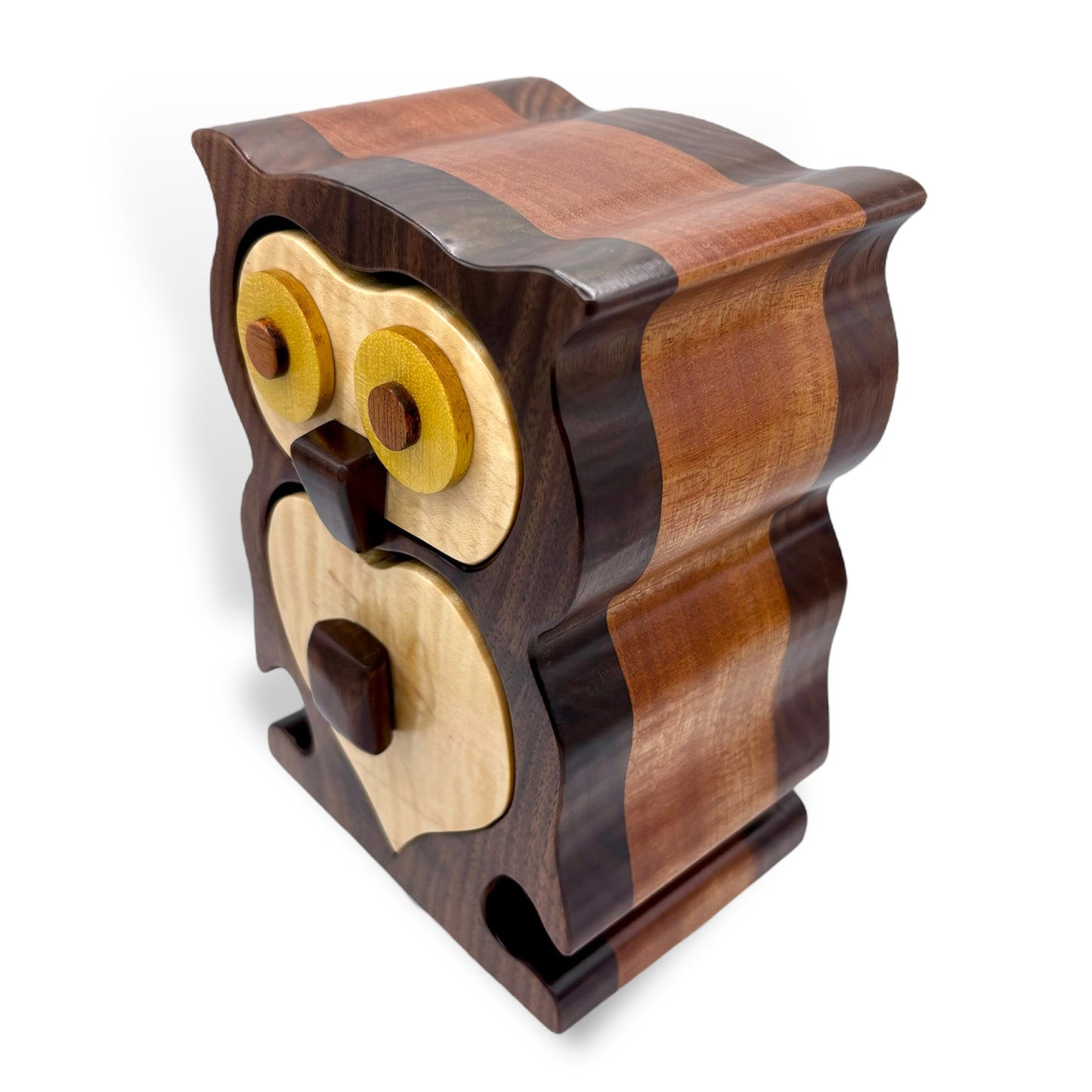 3D Owl Bandsaw Jewelry Box - Made to Order