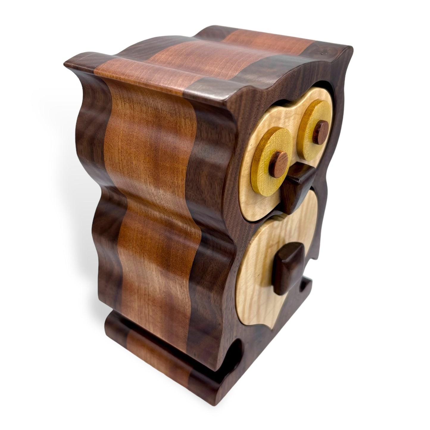 3D Owl Bandsaw Jewelry Box - Made to Order