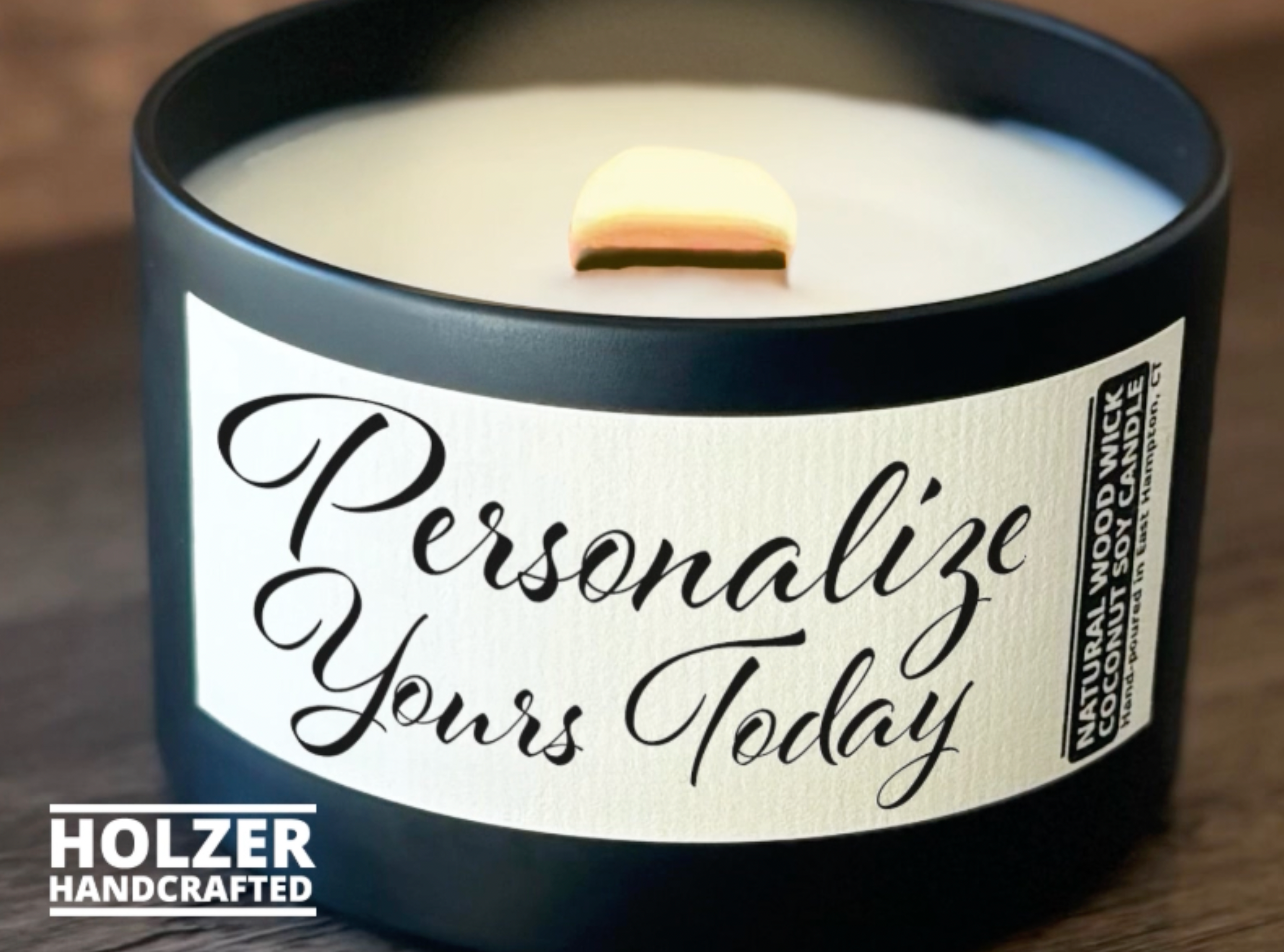 Load video: personalize your candle