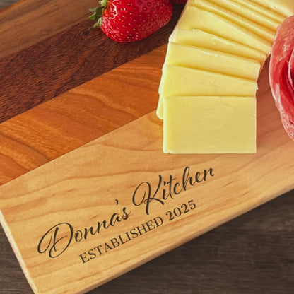 Personalized Cutting Board, Reversible, Custom Engraved Name Gift, 9x6