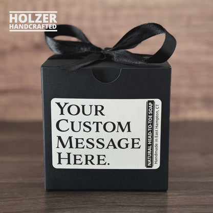 Personalized Bar Soap Gift Set - Your Custom Text Keepsake, Natural Head to Toe Soap
