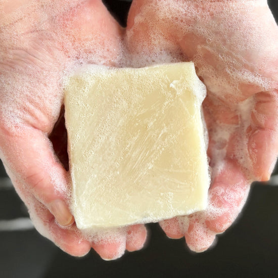 making soap