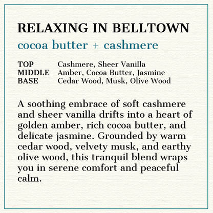 Relaxing in Belltown - Natural Head to Toe Soap Bar - Cocoa Butter + Cashmere