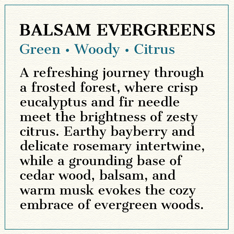 Balsam Evergreens Crackling Wood Wick Candle