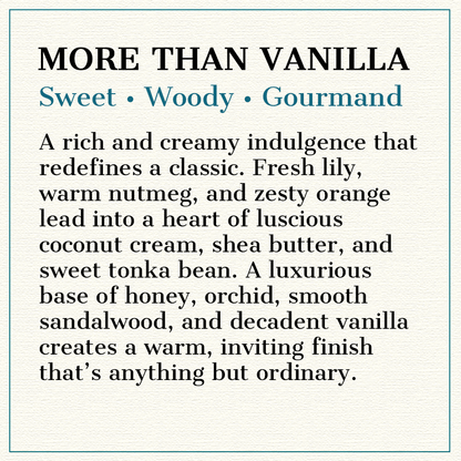 More Than Vanilla Crackling Wood Wick Candle